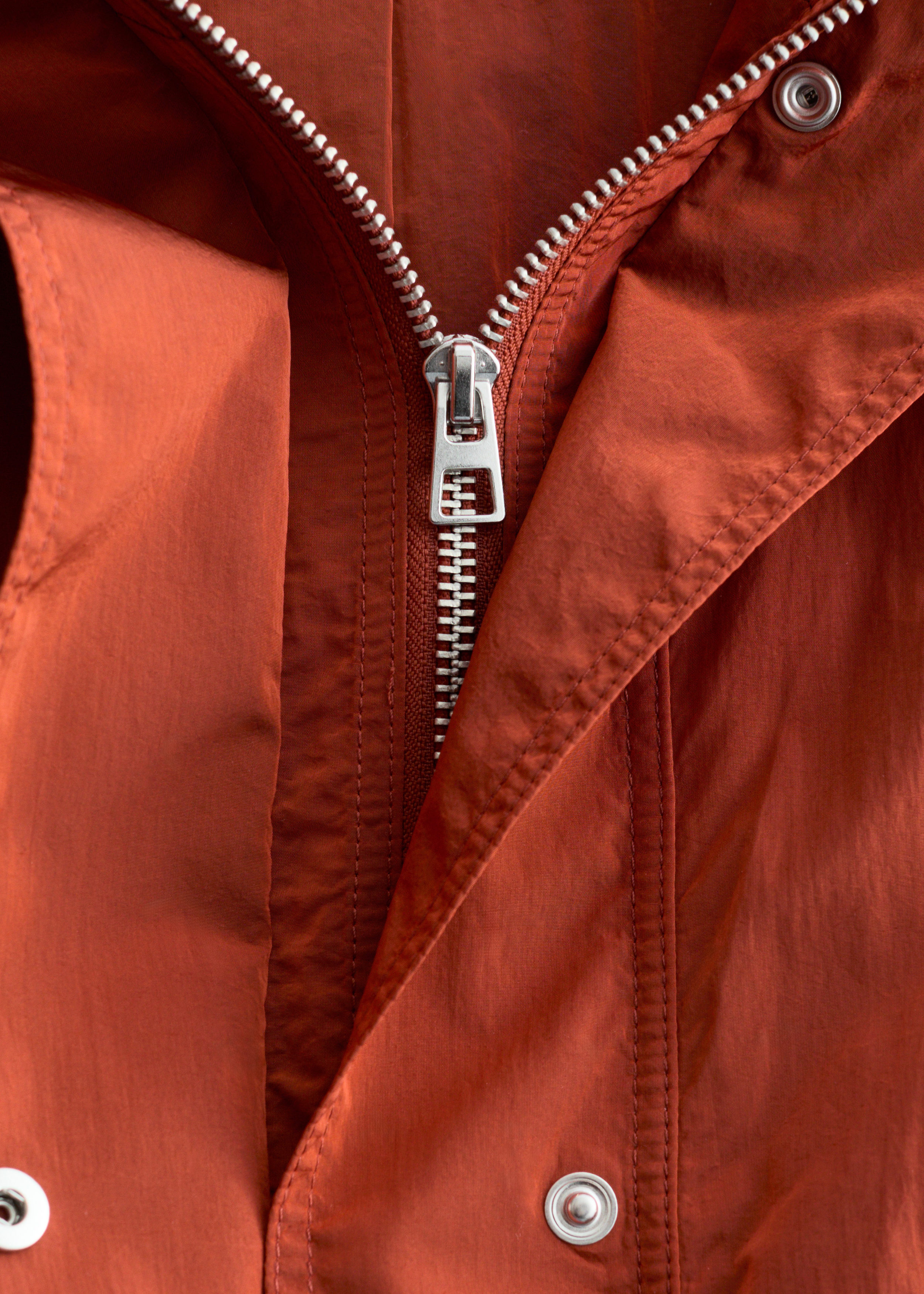 & Other Stories TECHNICAL NYLON HOODED PARKA