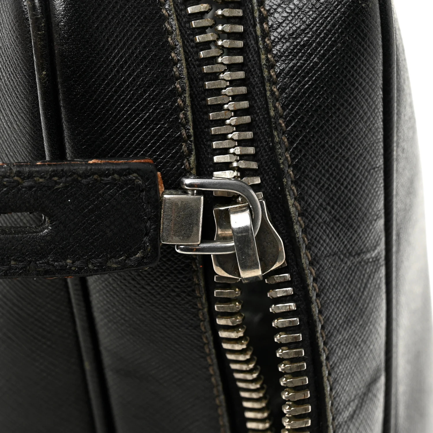 Saffiano Travel Briefcase Black - Top Club