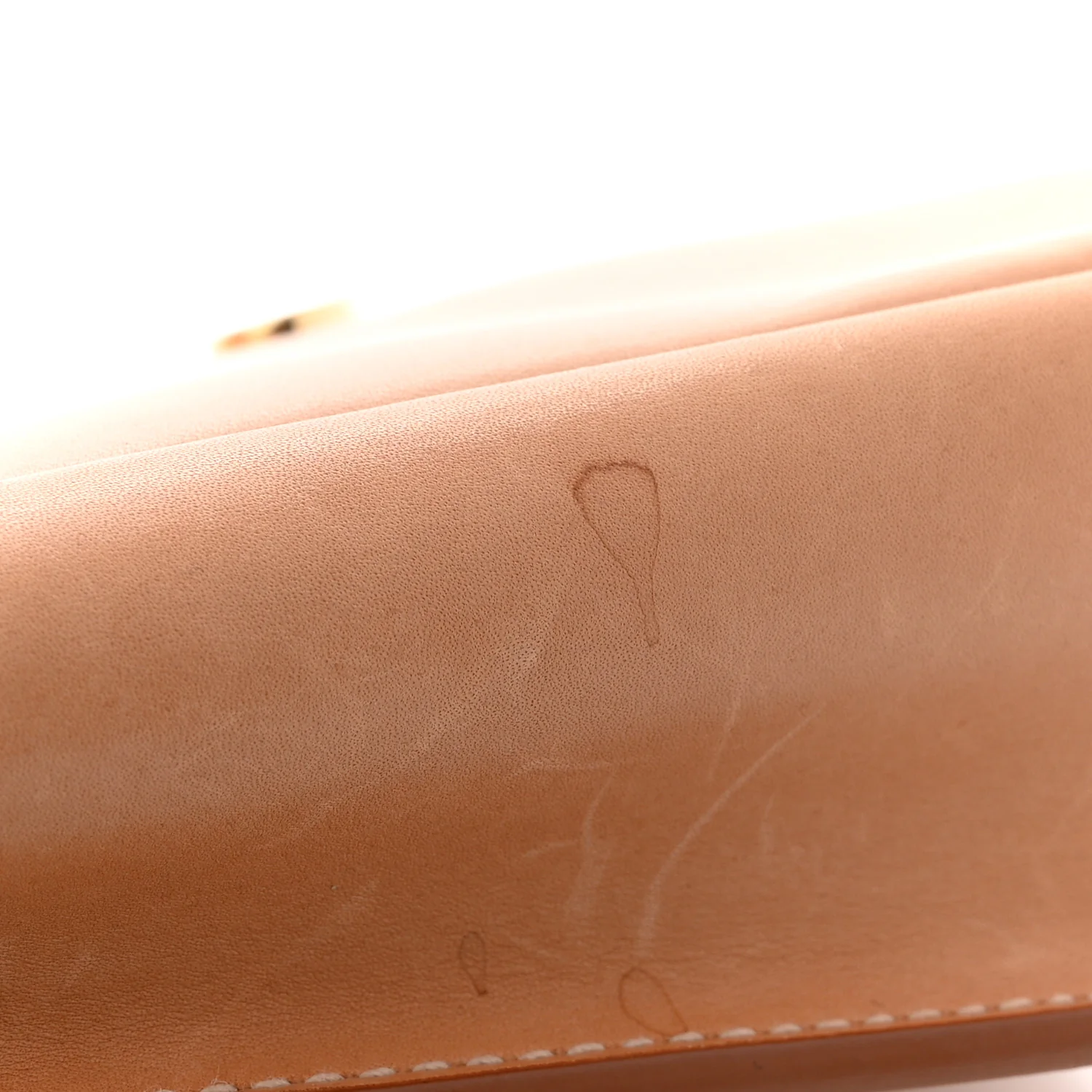 Smooth Vintage Calfskin Monogram Medium Kaia Satchel Gold - Top Club