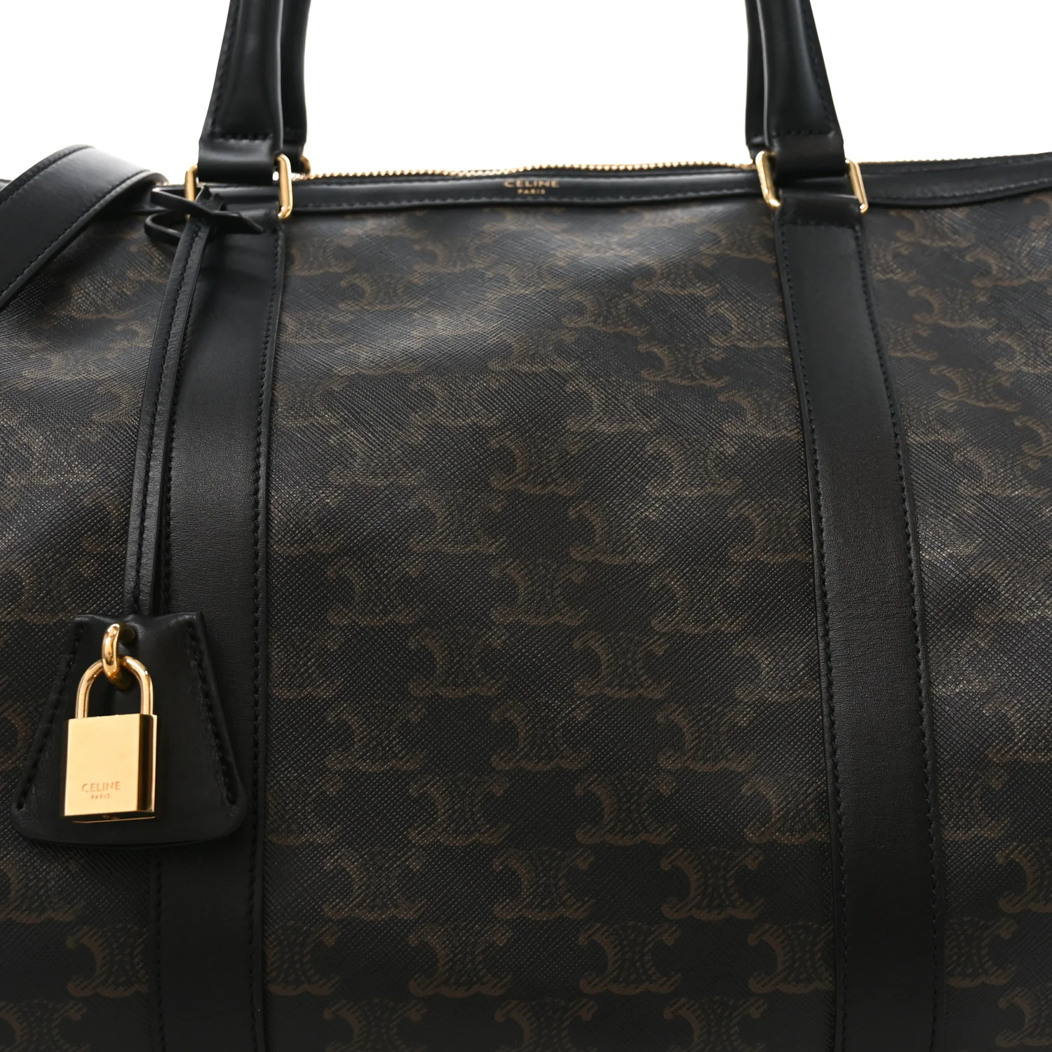 Triomphe Canvas Medium Voyage Duffle Black - Top Club