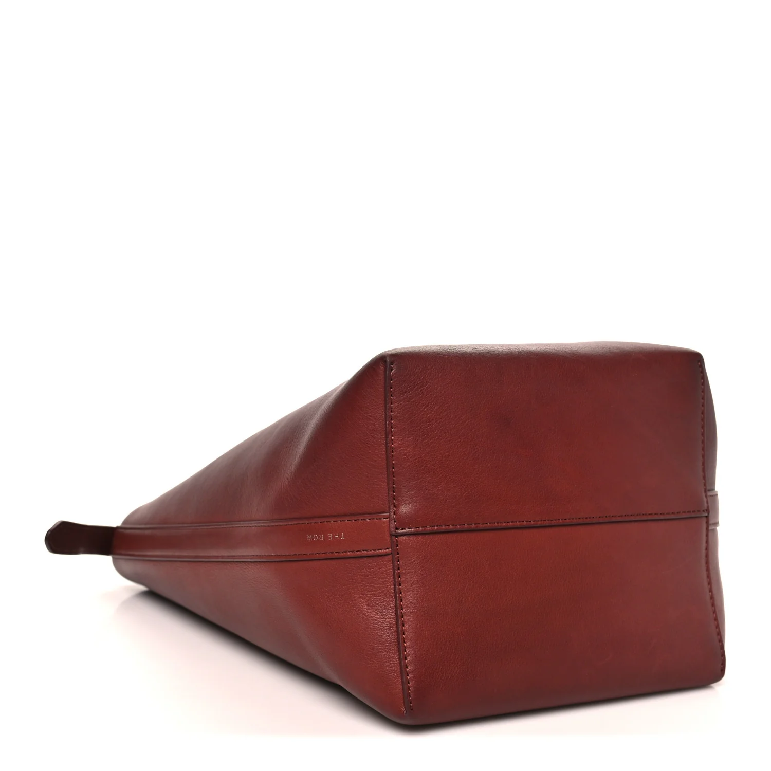 Polished Saddle Calfskin Medium N/S Park Tote Burnt Wood - Top Club