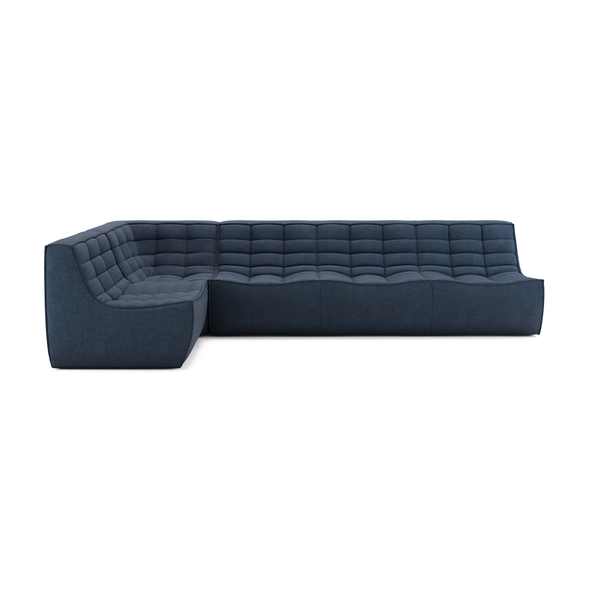 Modulaire bank N701 graphite set 1+3 seat, 90° recht hoek