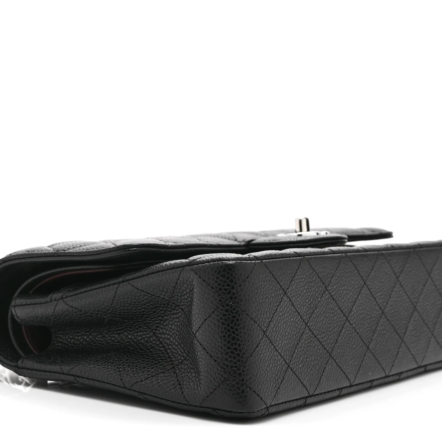 Caviar Quilted Medium Double Flap Black - Top Club