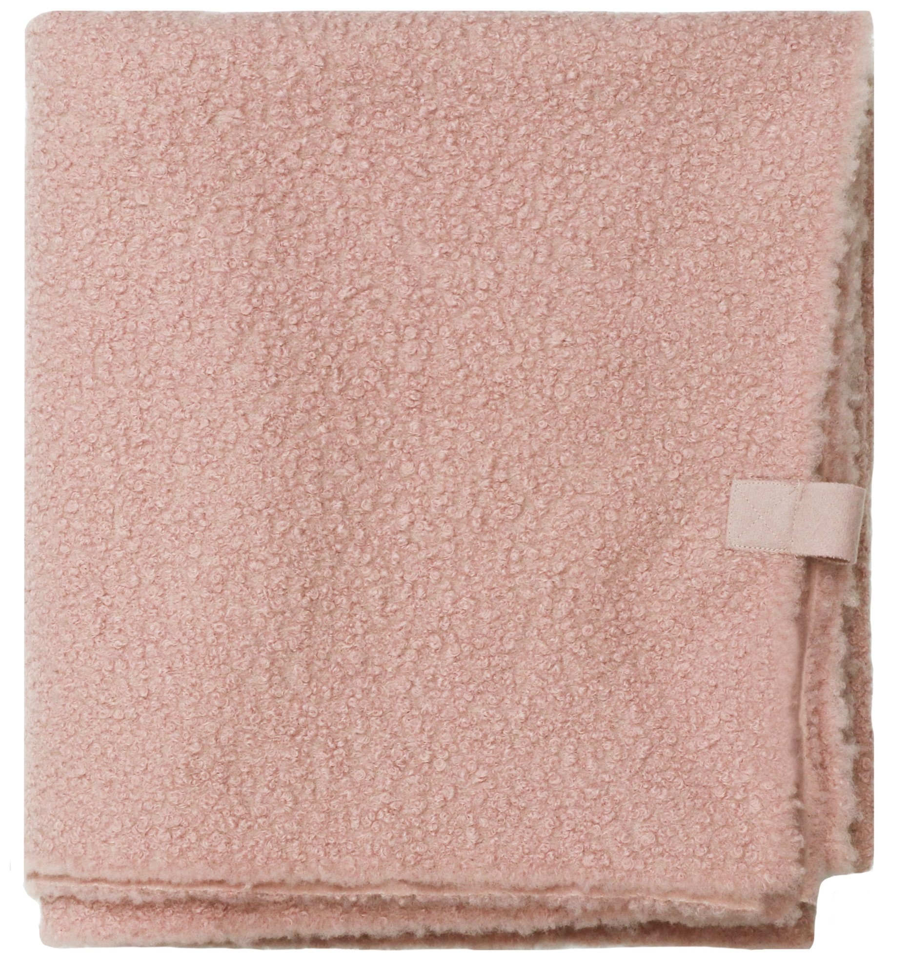 plaid boucle oud roze