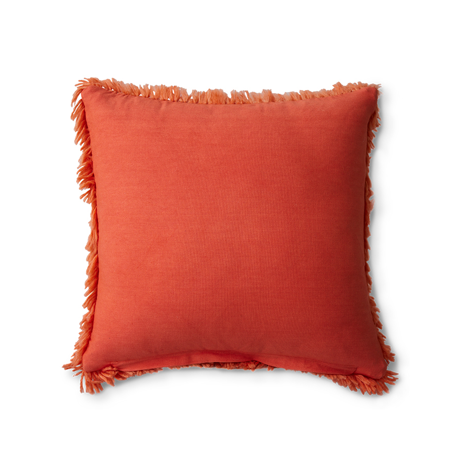 Sierkussen Fluffy sienna 50x50 cm