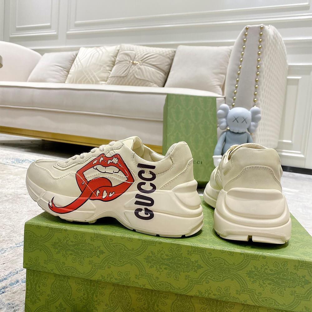 Gucci Rhyton sneaker with mouth print - Top Club