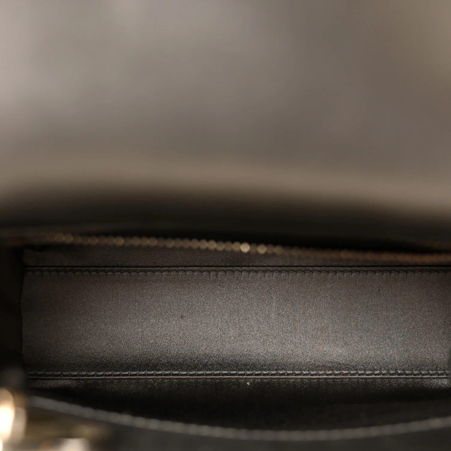 Satin Crystal Cannage Mini Lady Dior Gray - Top Club