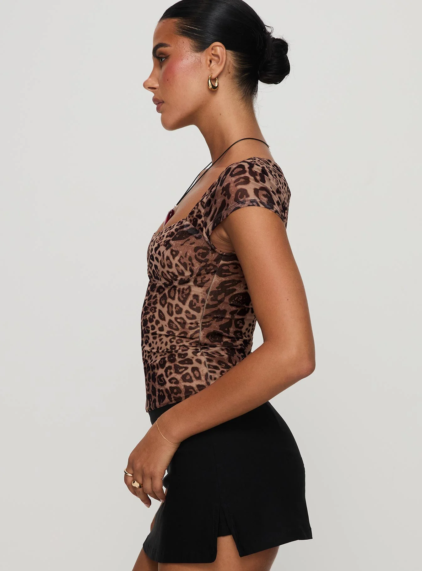 Nerys Top Leopard