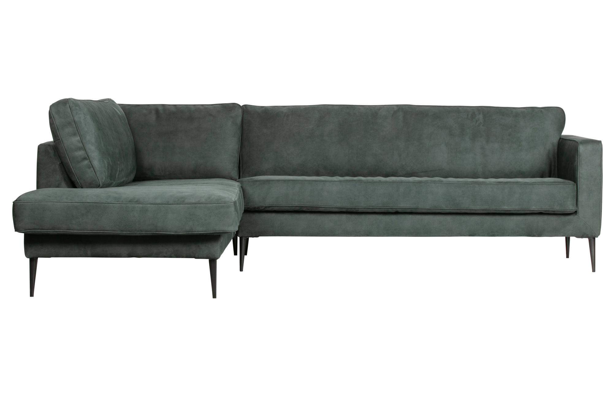 Hoekbank Crew links Vtwonen Crew Hoekbank Links Suede - Petrol