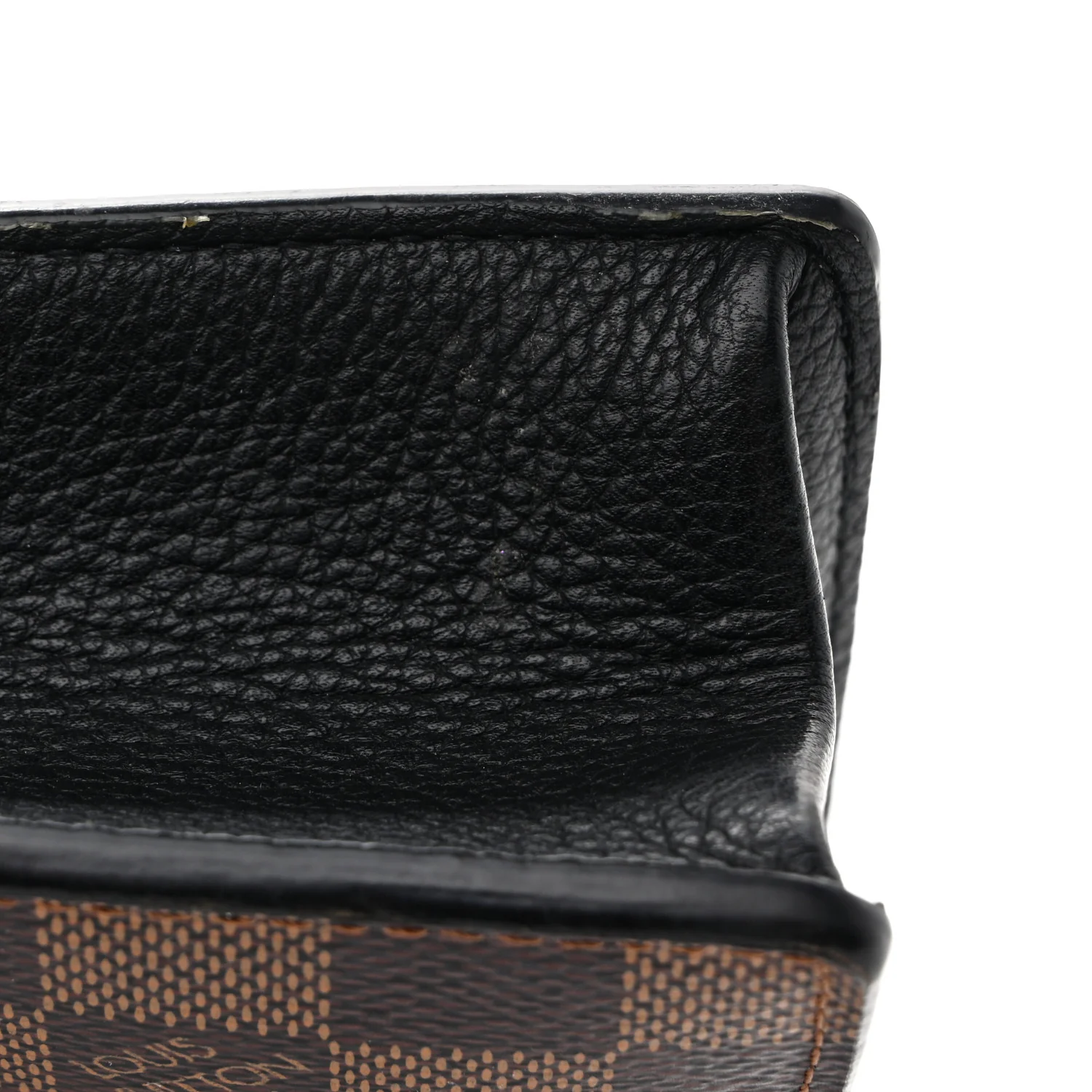 Damier Ebene Vavin Chain Wallet Black - Top Club