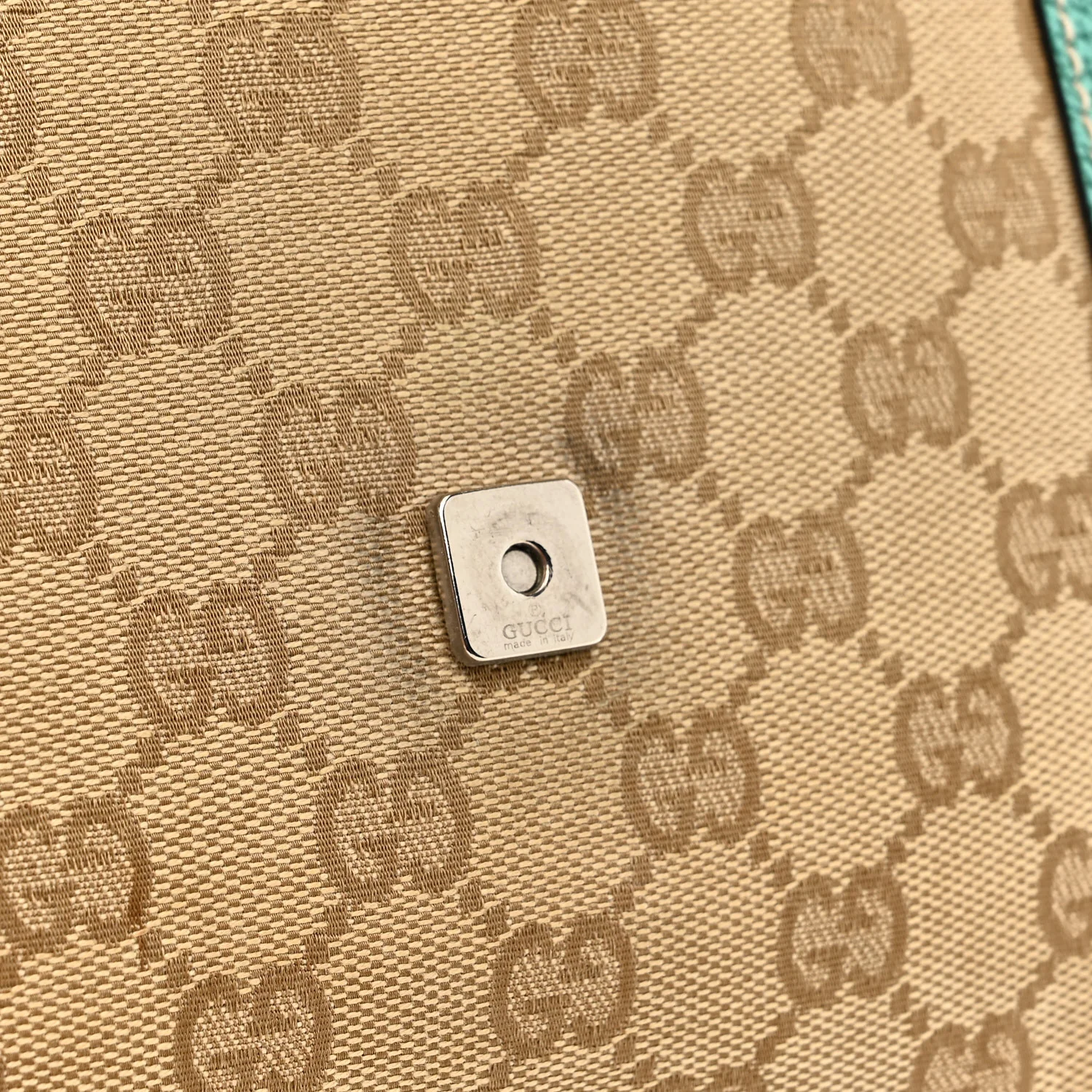 Monogram Satchel Bag Turquoise - Top Club