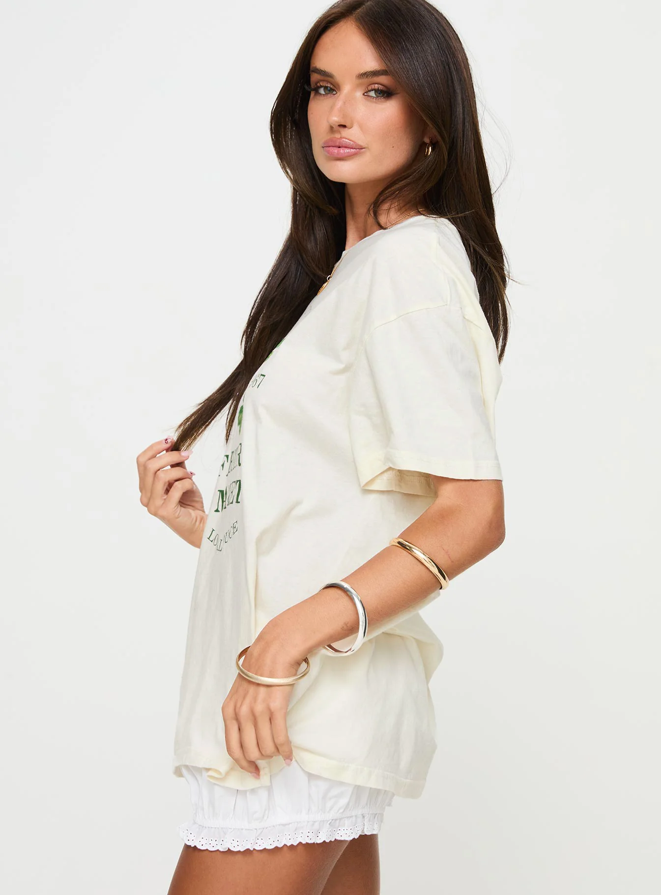 Local Produce Oversized Tee White