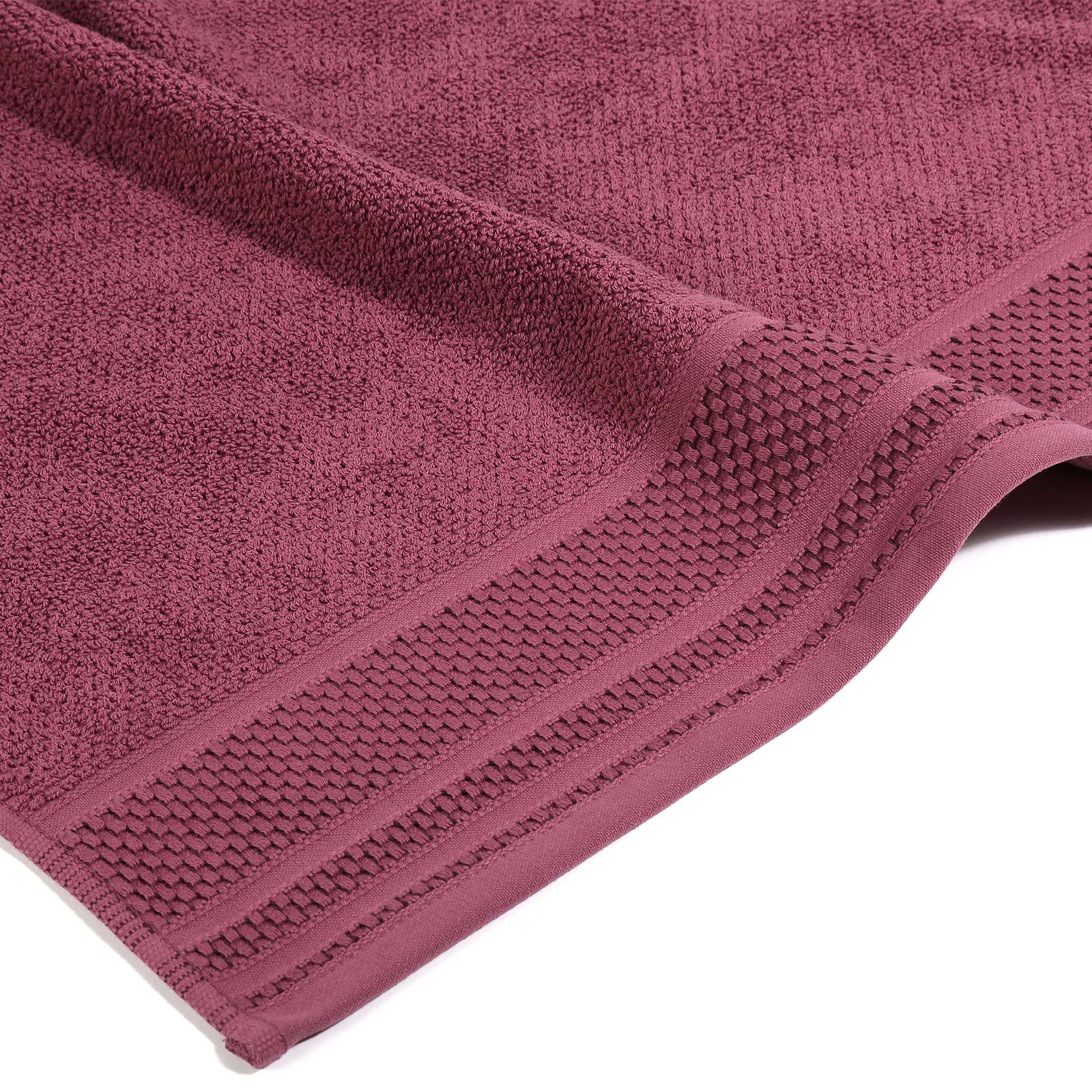 Asciugamano Con Ospite In Cotone Gim Cm. 40X55+60X100 Bordeaux Spugnissima