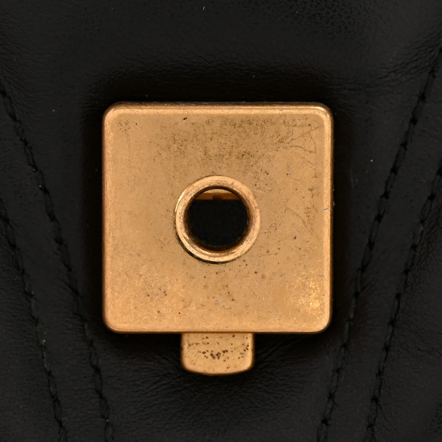Calfskin Matelasse Small GG Marmont Shoulder Bag Black - Top Club