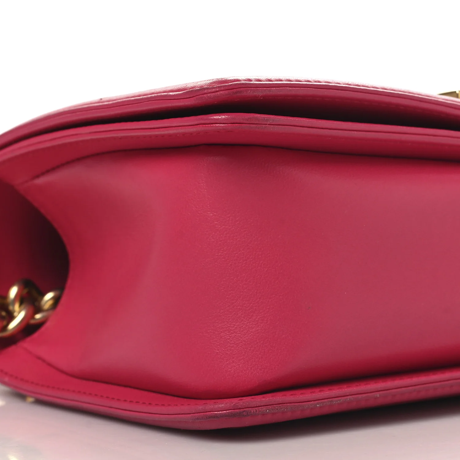 Lambskin Quilted Medium Boy Flap Fuchsia - Top Club