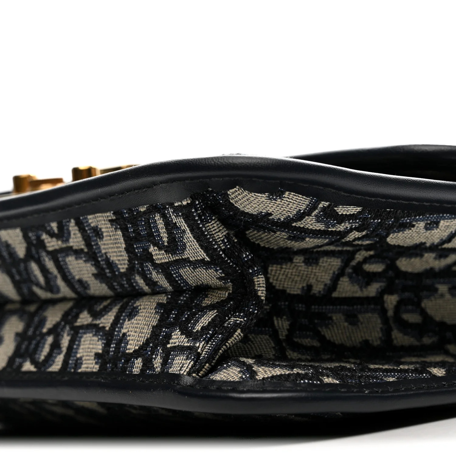 Oblique Small DiorAddict Flap Bag Navy Blue - Top Club