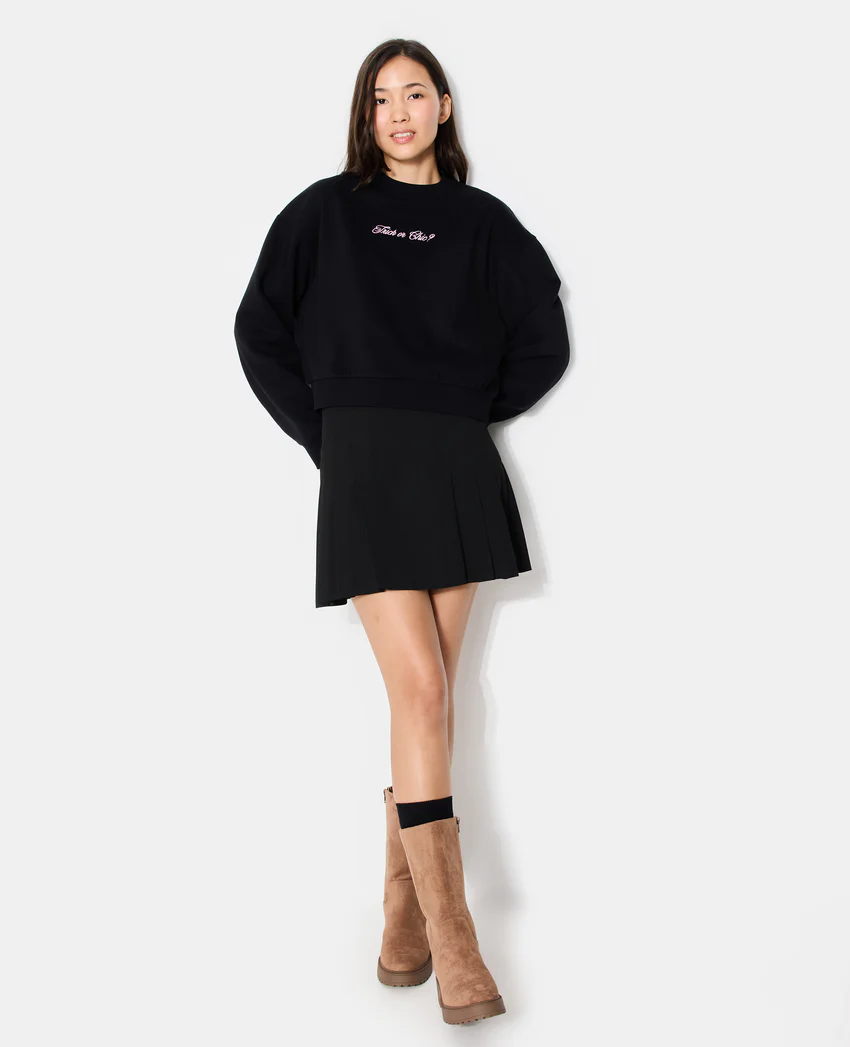 Pimkie Sweat col rond avec broderie poitrine