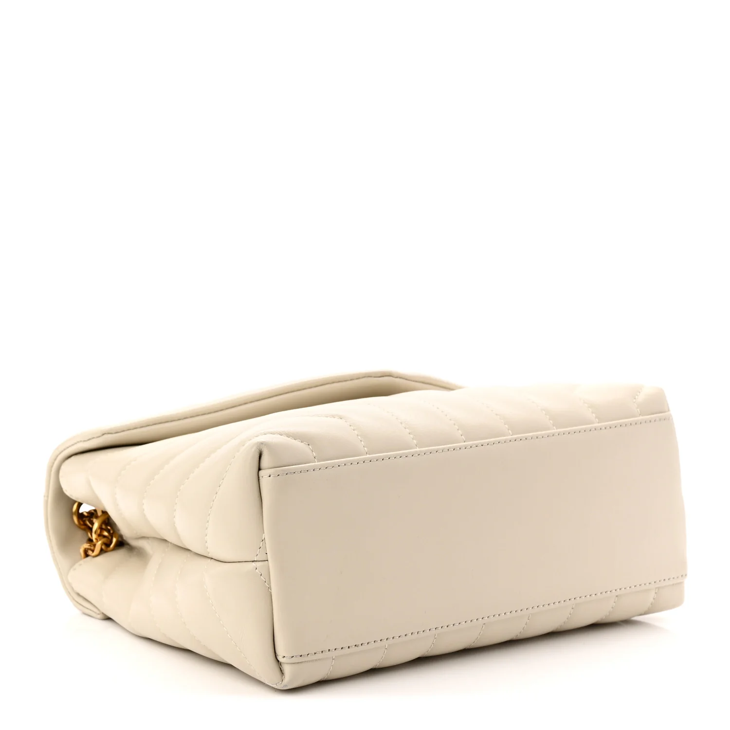 Calfskin Y Quilted Monogram Small Loulou Chain Satchel Crema Soft - Top Club