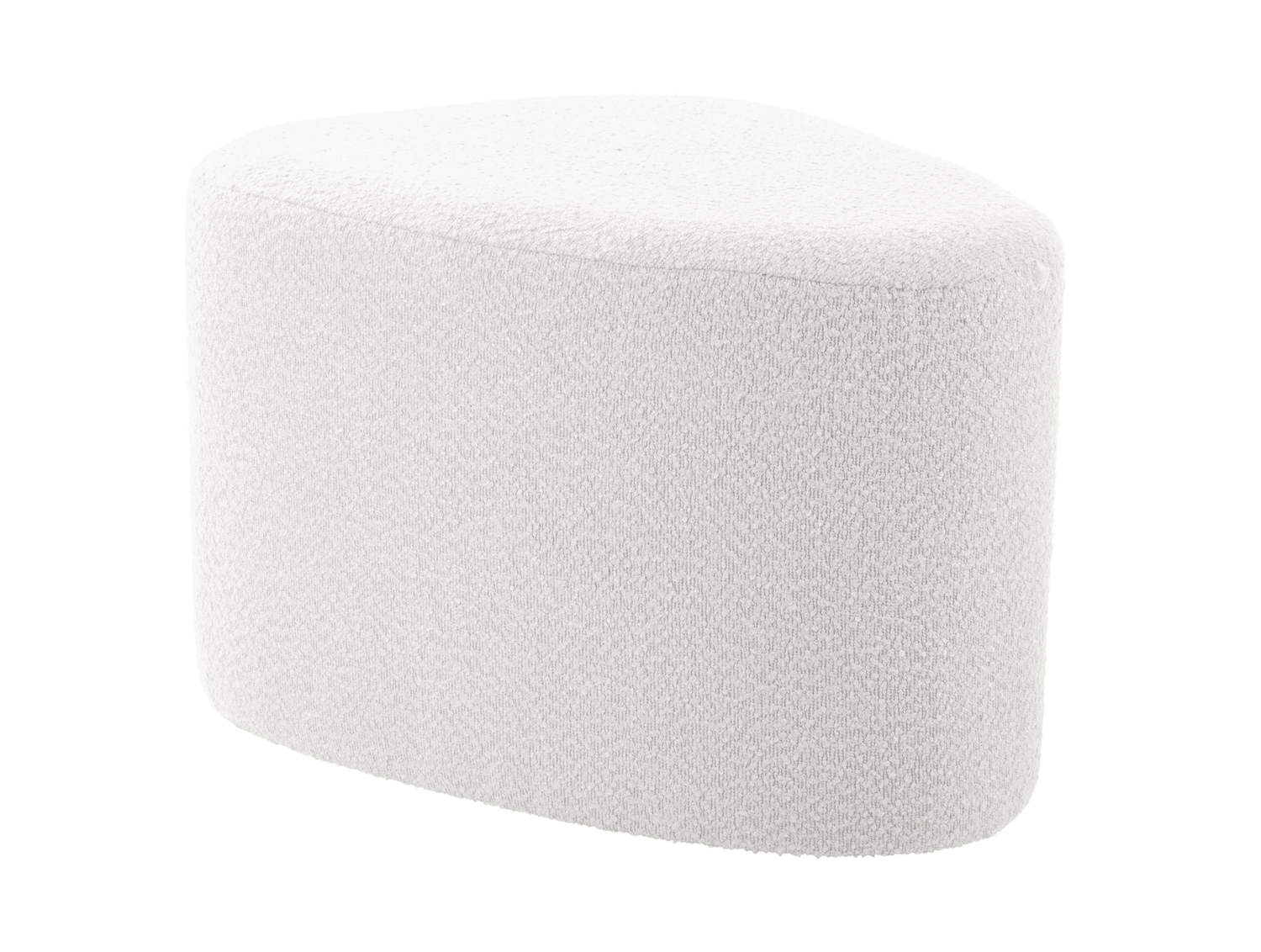 Pouf Ada organic large bouclé off white