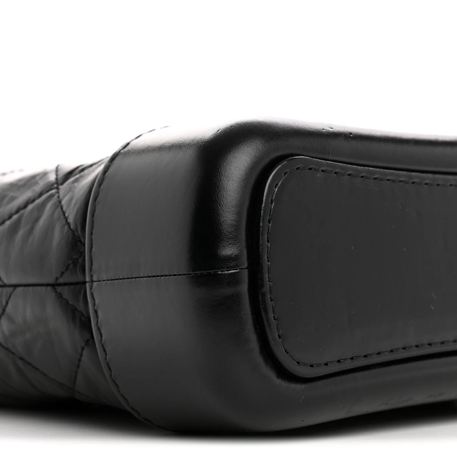 Aged Calfskin Quilted Small Gabrielle Hobo Black - Top Club