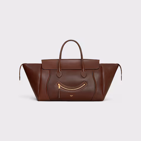 MEDIUM SMILING NEW LUGGAGE IN SUPPLE SHINY LAMBSKIN - Top Club