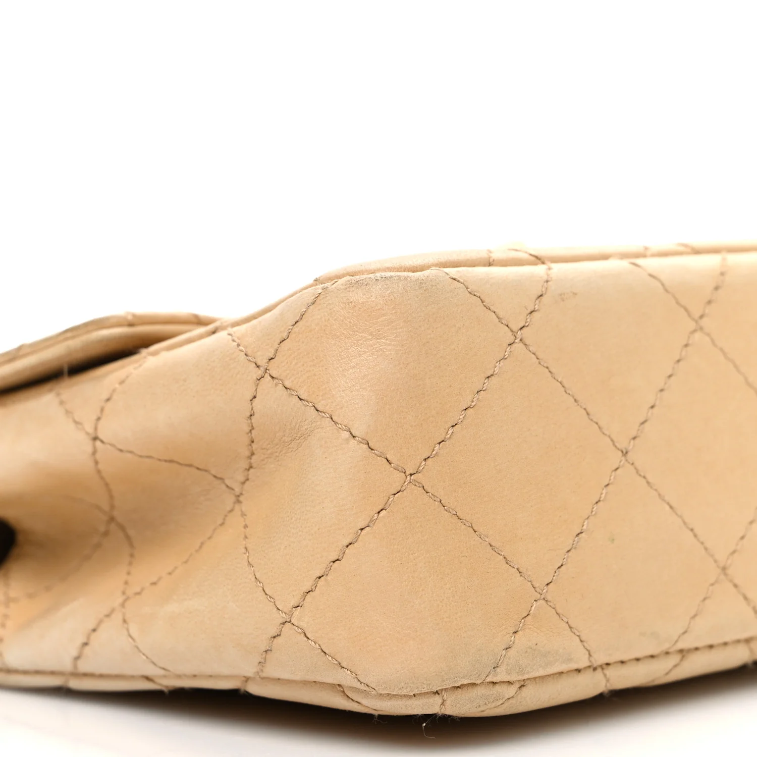 Lambskin Quilted Bekko Resin Mini Square Flap Beige - Top Club