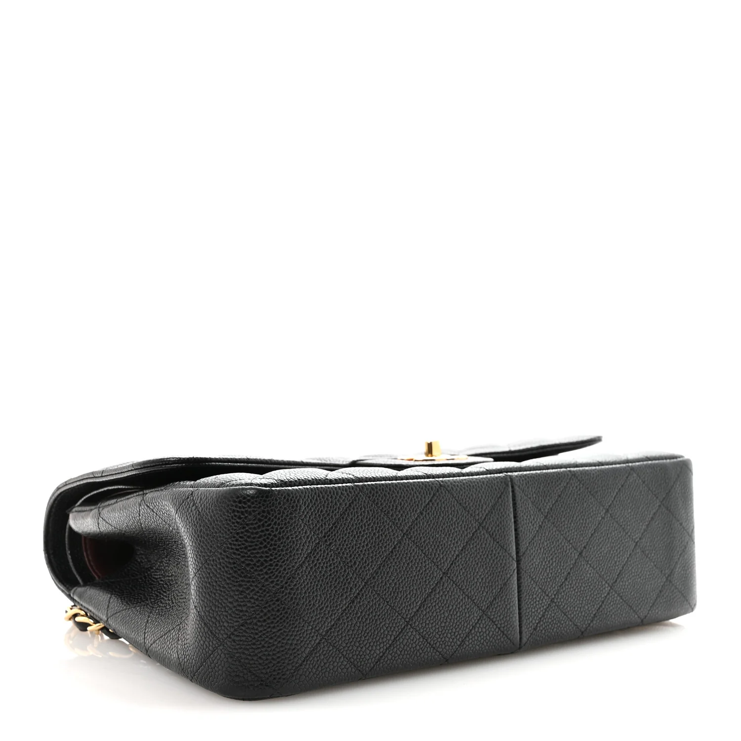 Caviar Quilted Jumbo Double Flap Black - Top Club