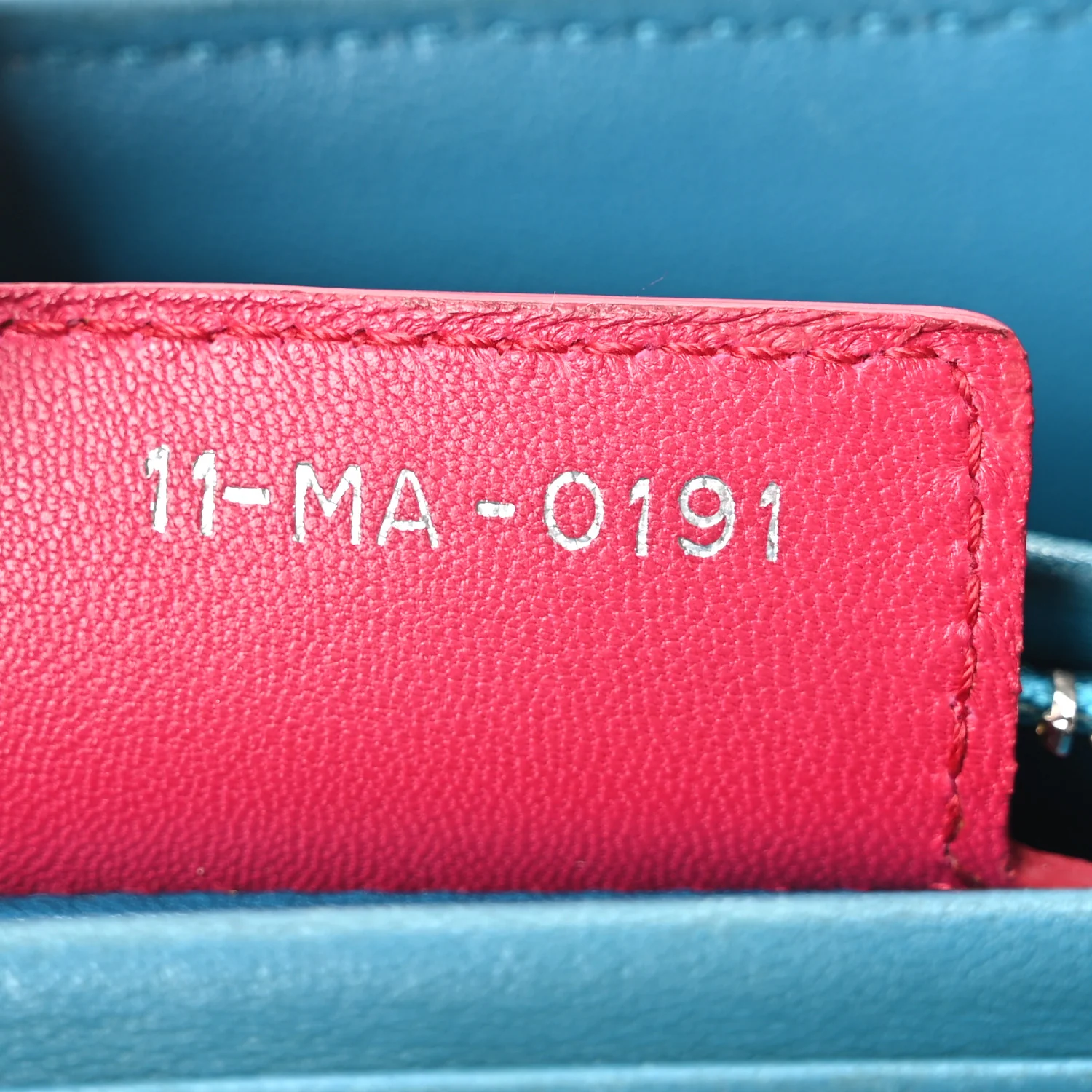 Lambskin Cannage Medium Tri-Color Lady Dior Sapphire Fuchsia Turquoise - Top Club