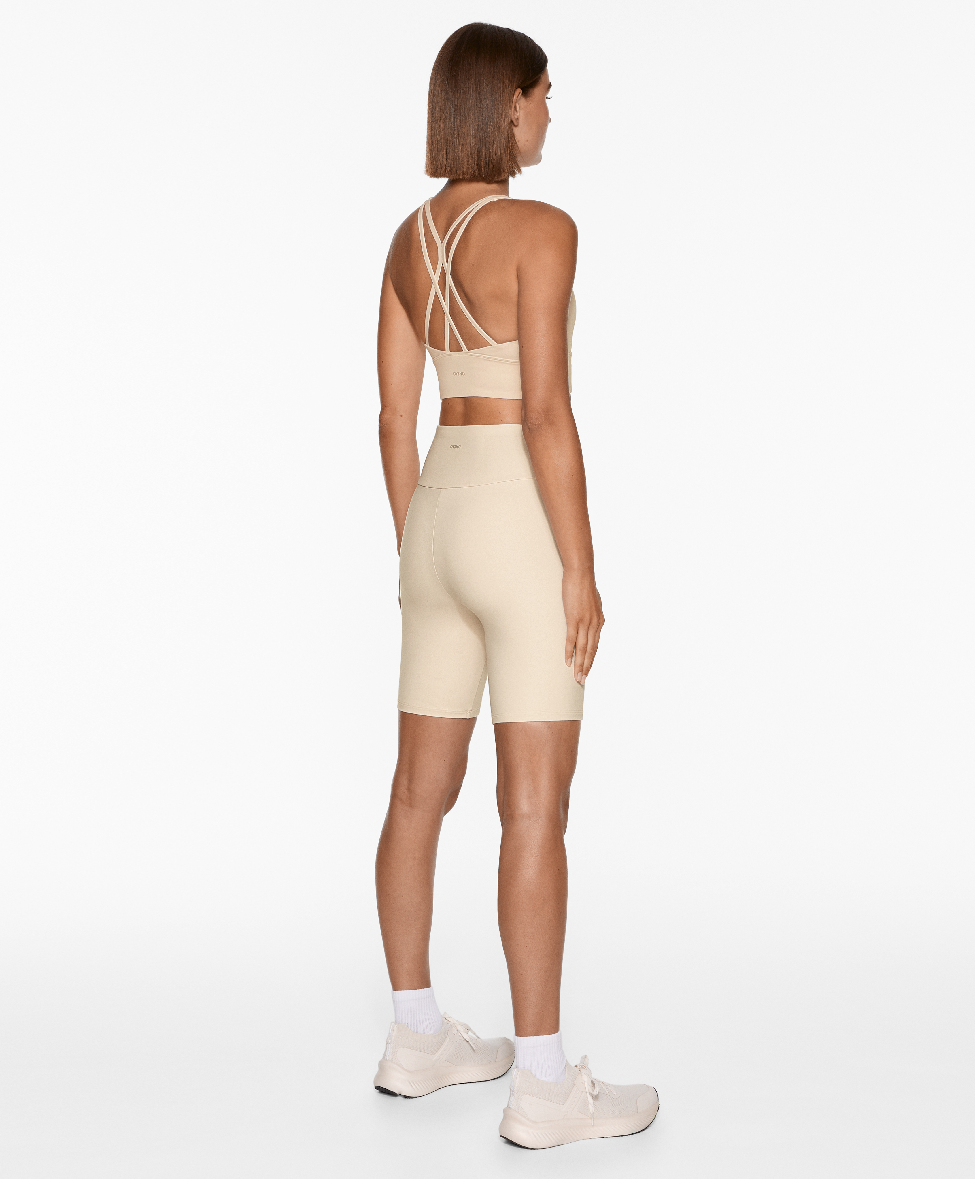 OYSHO Comfortlux high-rise 20cm biker leggings
