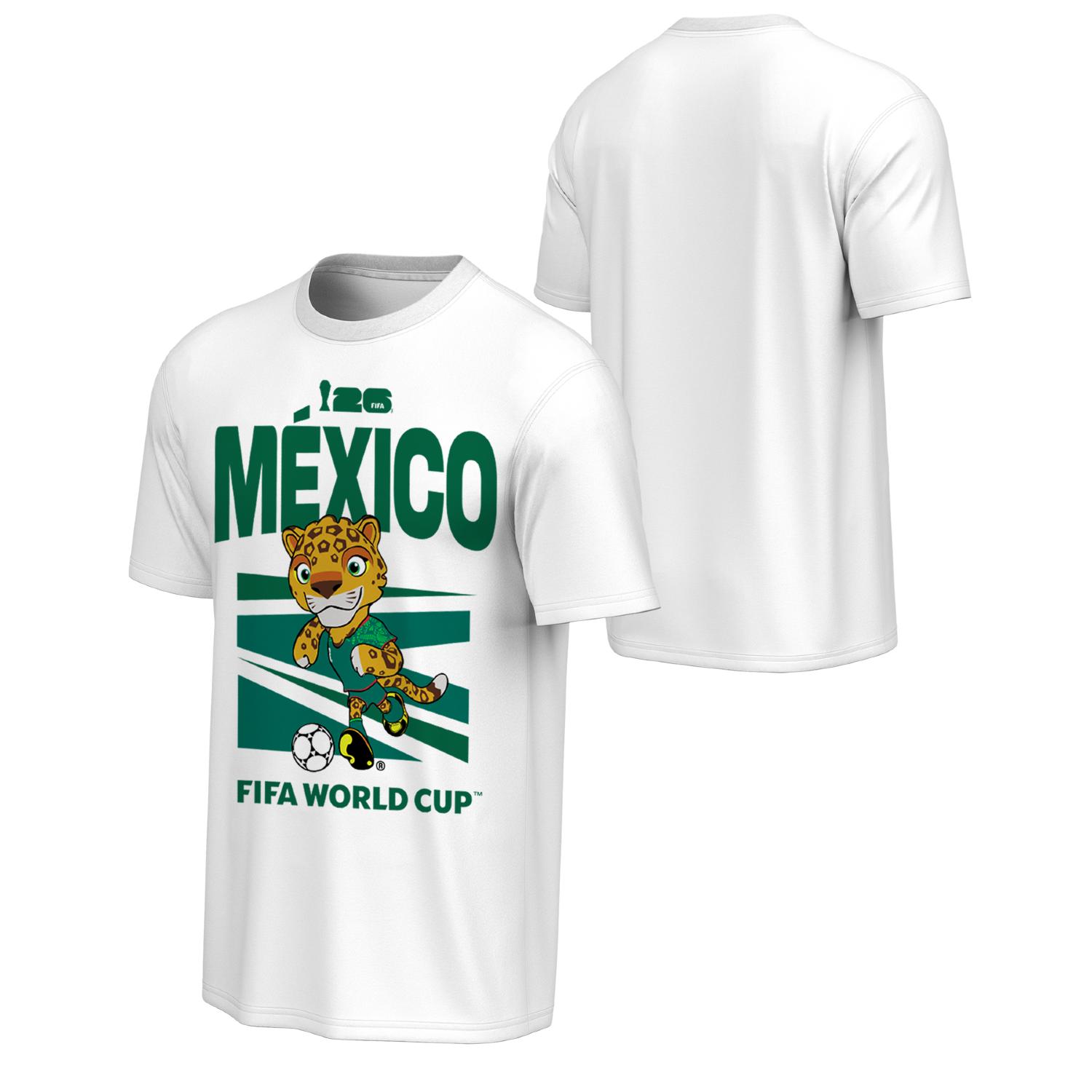 2026 World Cup Mexico Mascot White T-Shirt - Unisex