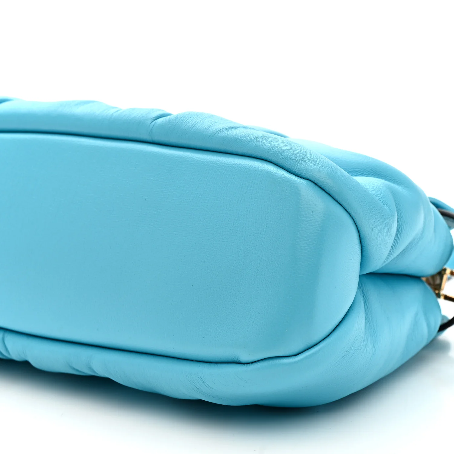 Shiny Nappa Small Peekaboo Click Bag Pool - Top Club