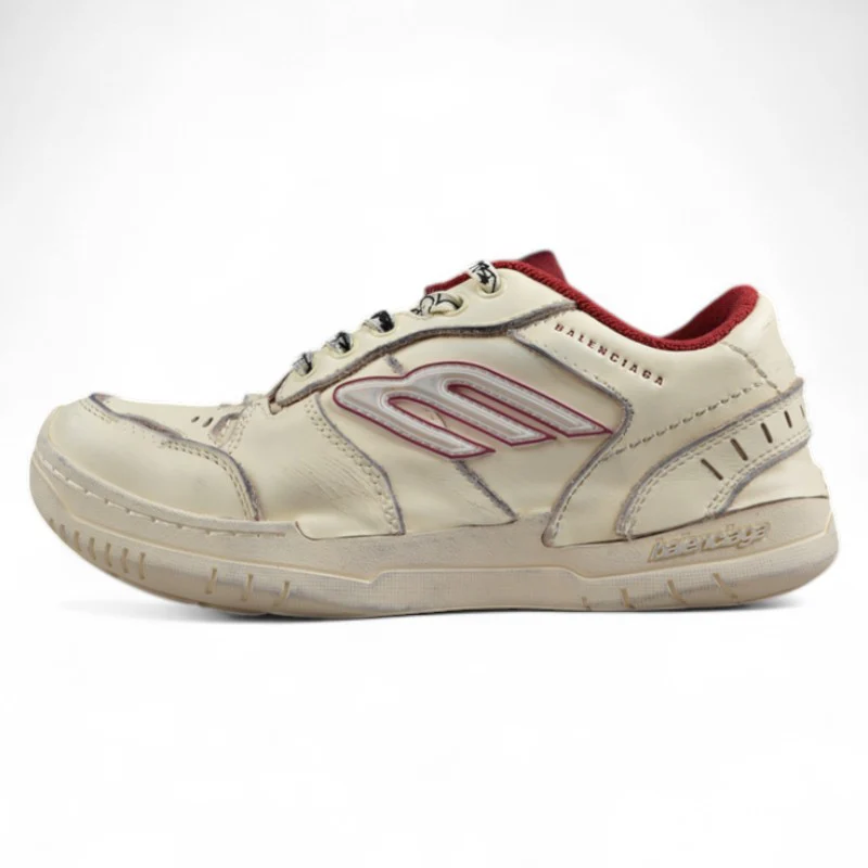 Balenciaga Hamptons Worn Out Off White/Red - Sneaker Replica Workshop