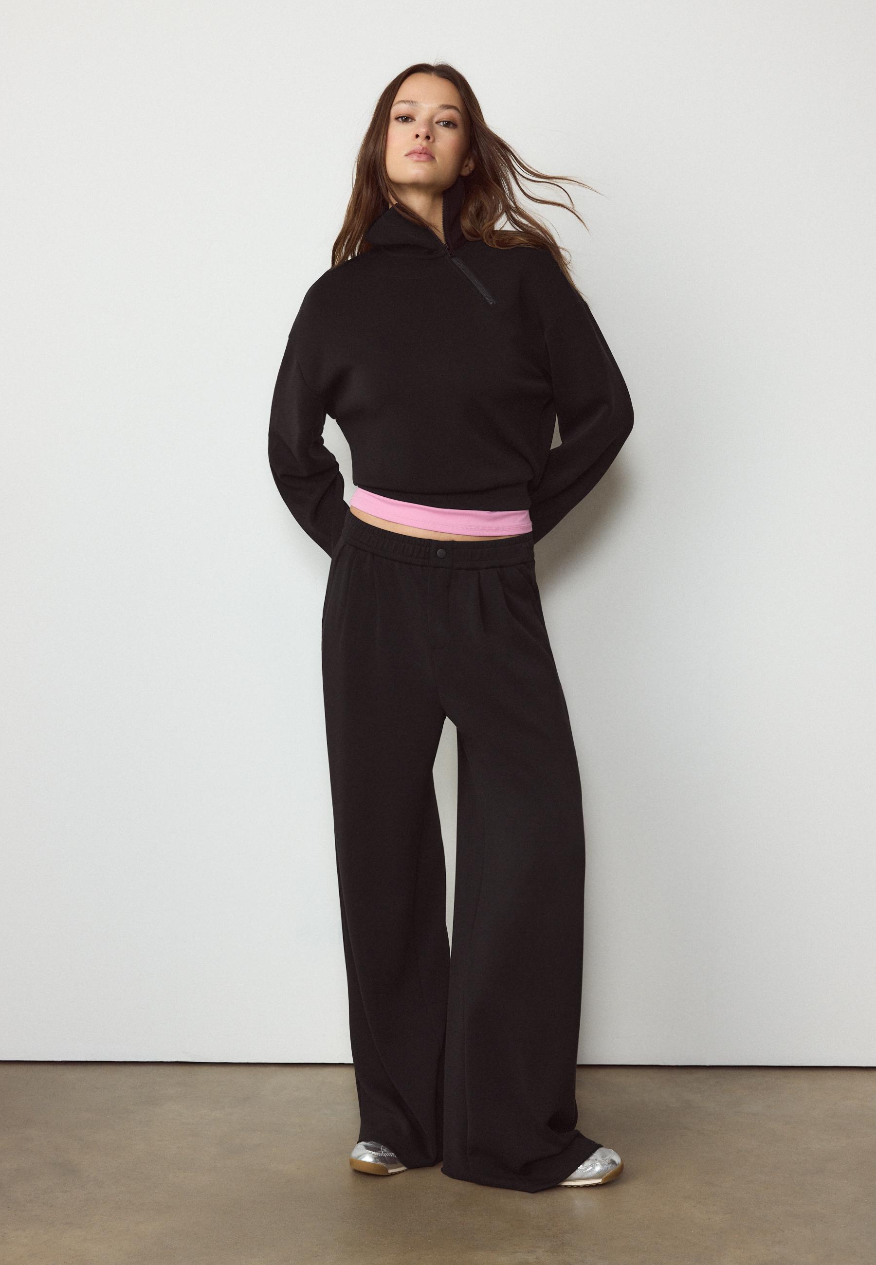 SOFT-TOUCH SWEATSHIRT WITH SIDE ZIP