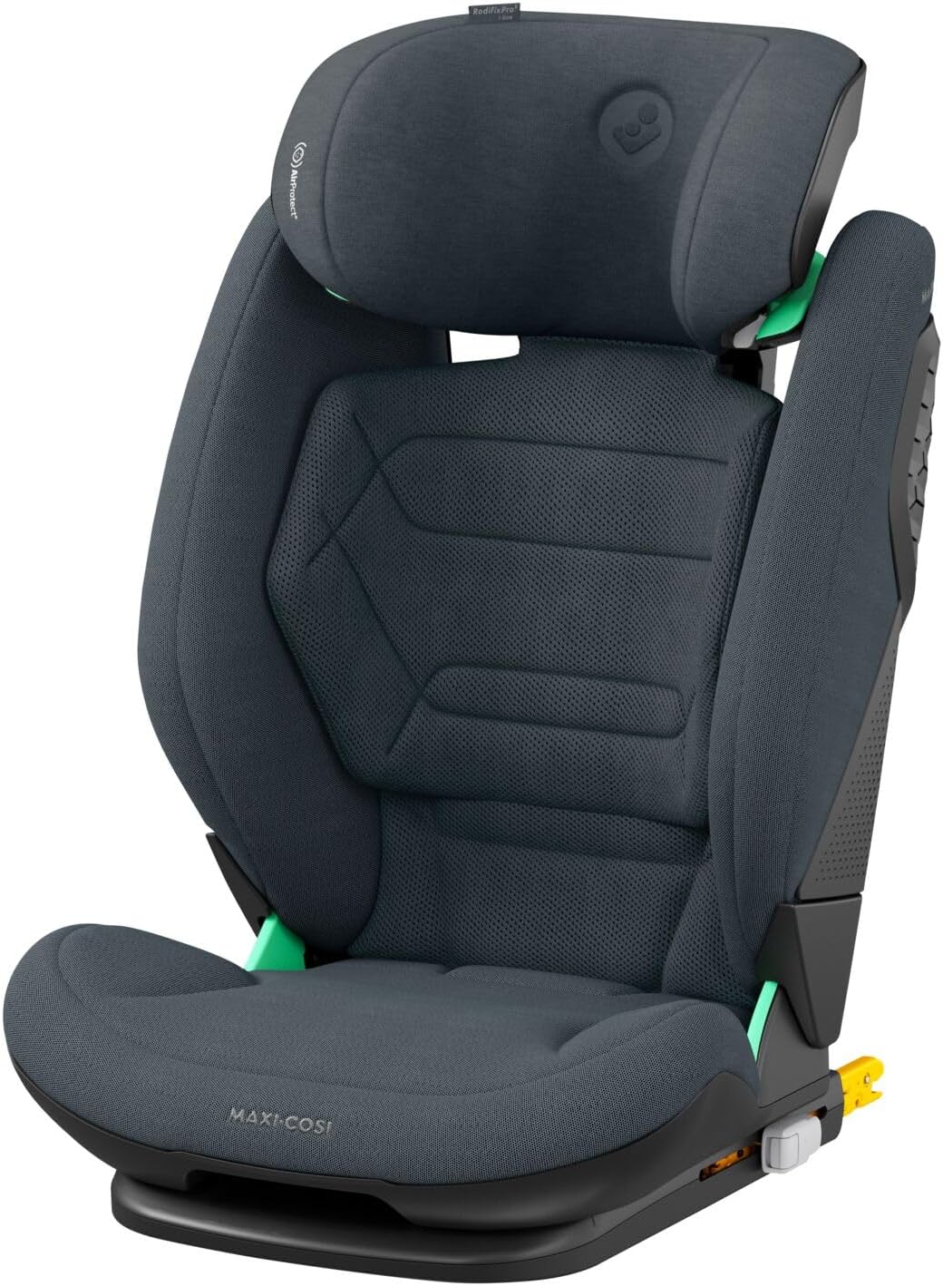 Maxi-Cosi RodiFix Pro² i-Size, ISOFIX Seggiolino Auto, 3 posizioni, 3,5-12 anni, 100-150 cm, ClimaFlow, Altezza Regolabile, Protezione Impatti Laterali G-CELL, Authentic Graphite