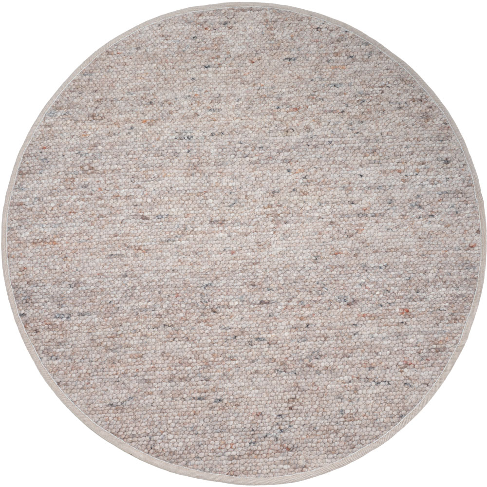Vloerkleed Stone Donker Beige - Rond ø200 cm