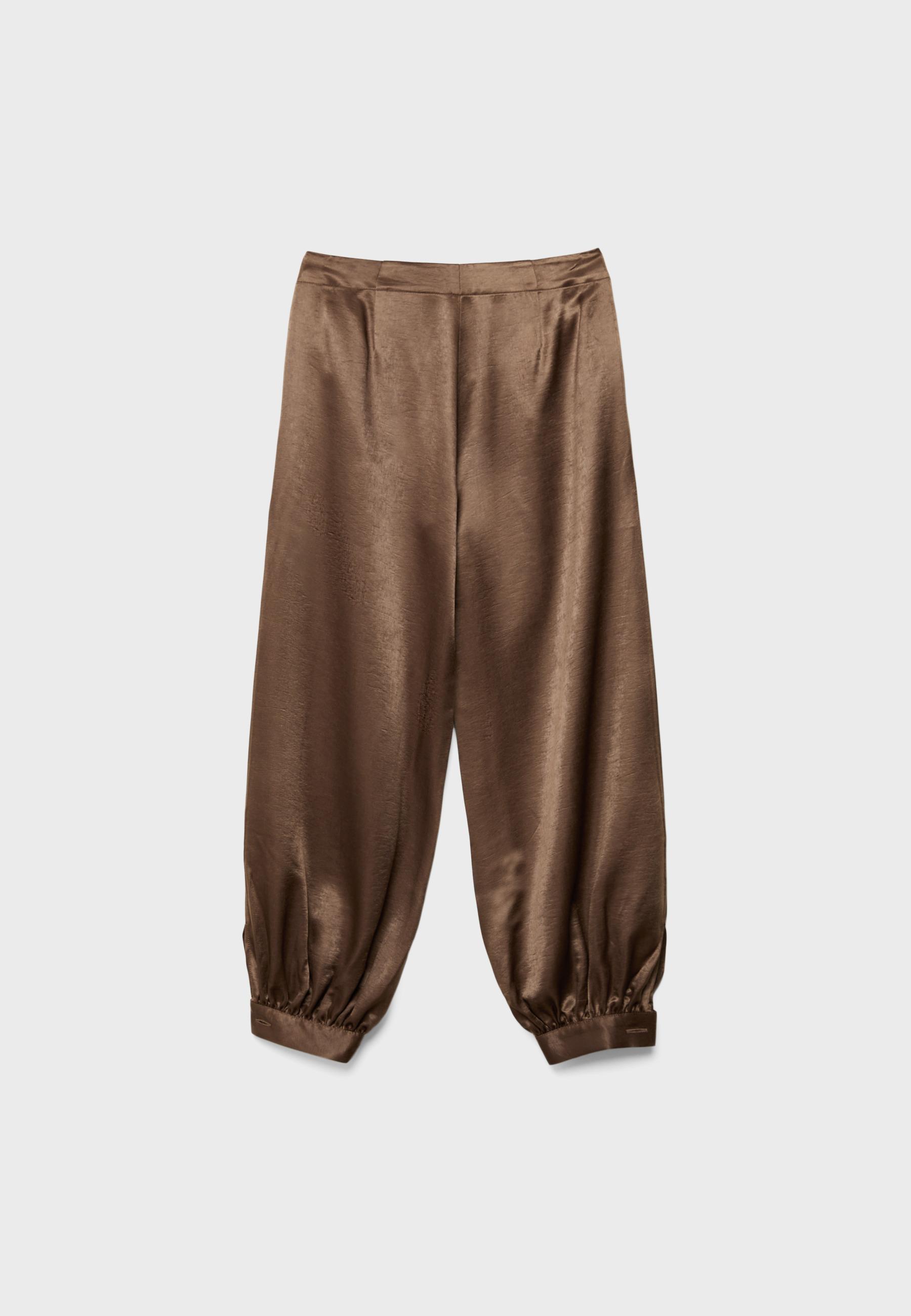 SMART SATIN BALLOON TROUSERS