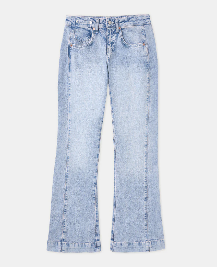 Pimkie Jean flare taille basse avec détails coutures