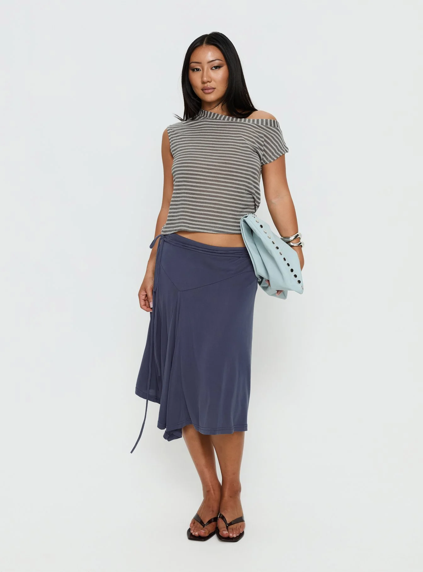 Ashfield Top Grey Stripe