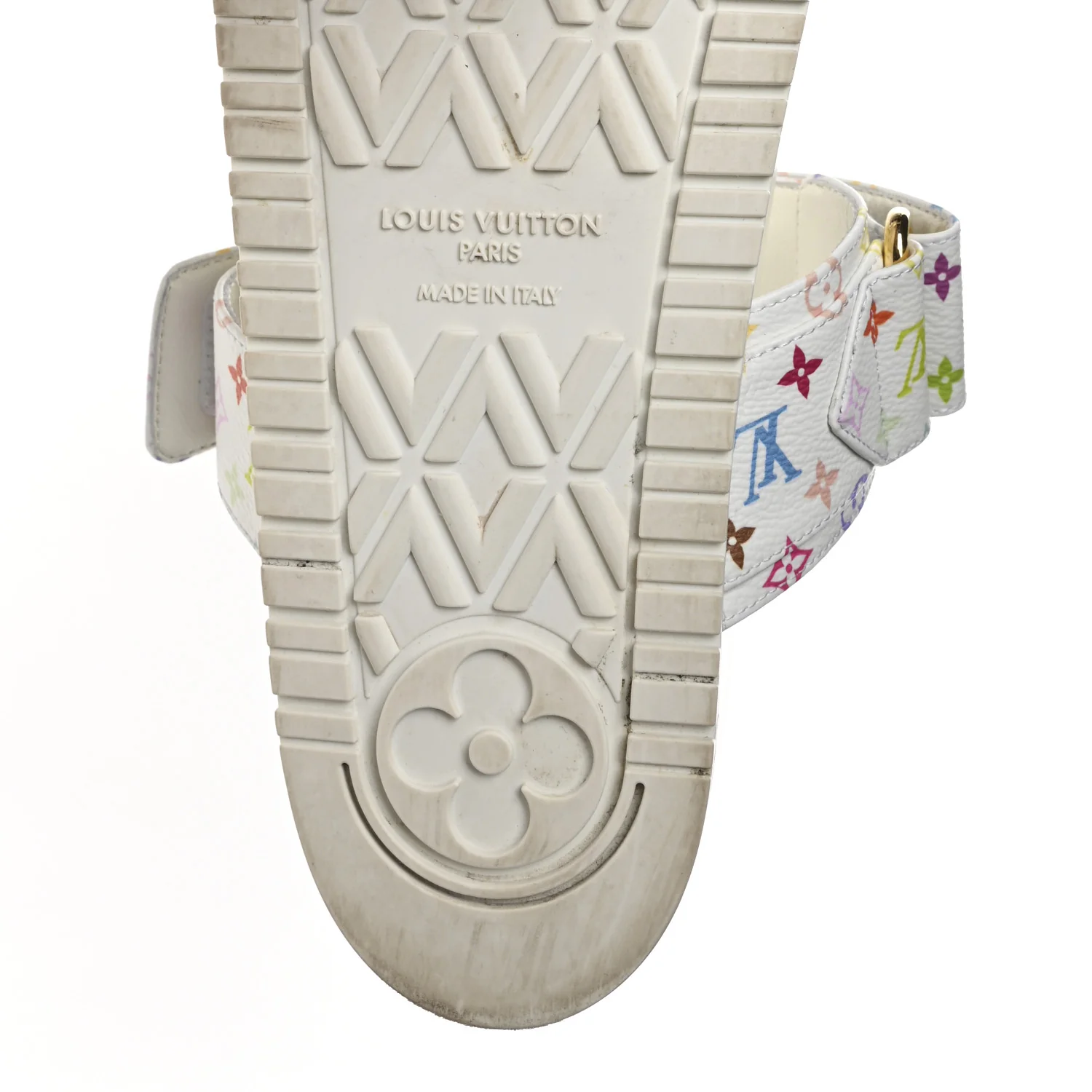 LV X TM Monogram Multicolor Bom Dia Comfort Mule Sandals 38.5 White - Top Club