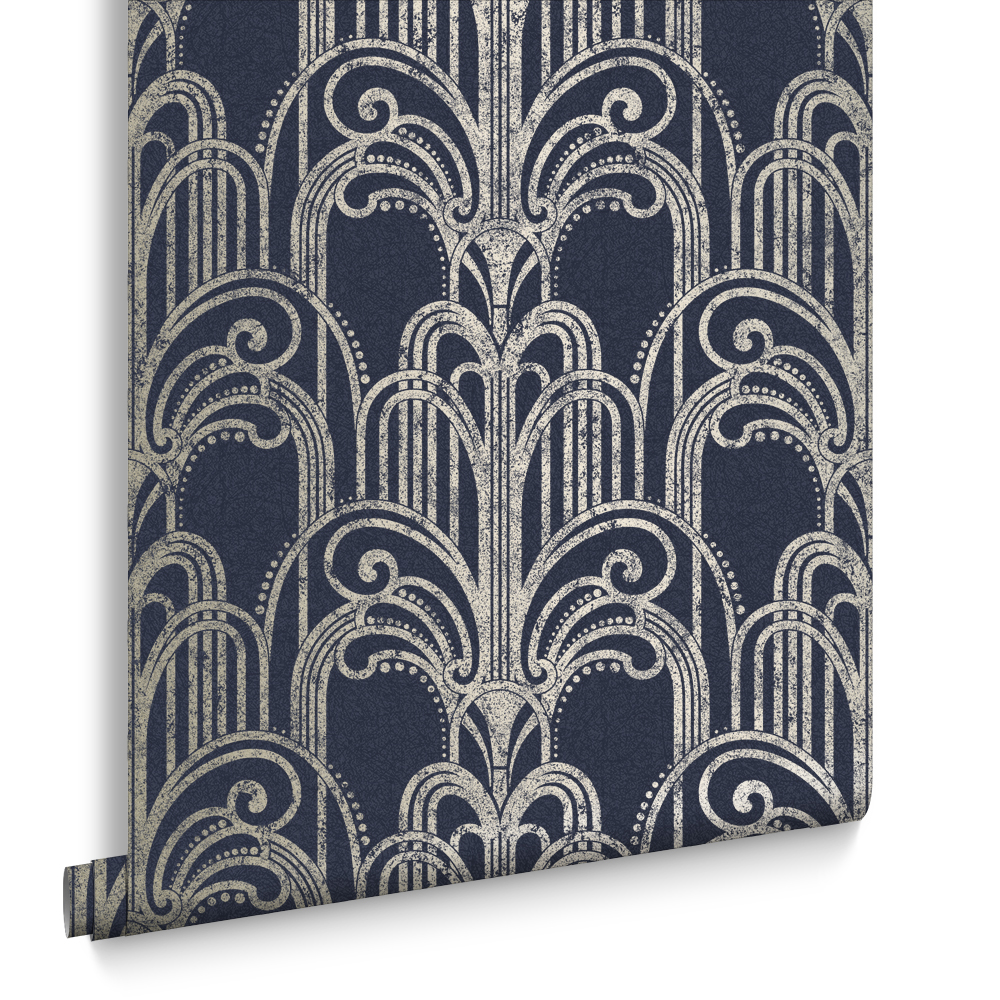 Graham & Brown  vliesbehang  Art Deco Midnight Graham & Brown  vliesbehang  Art Deco Midnight