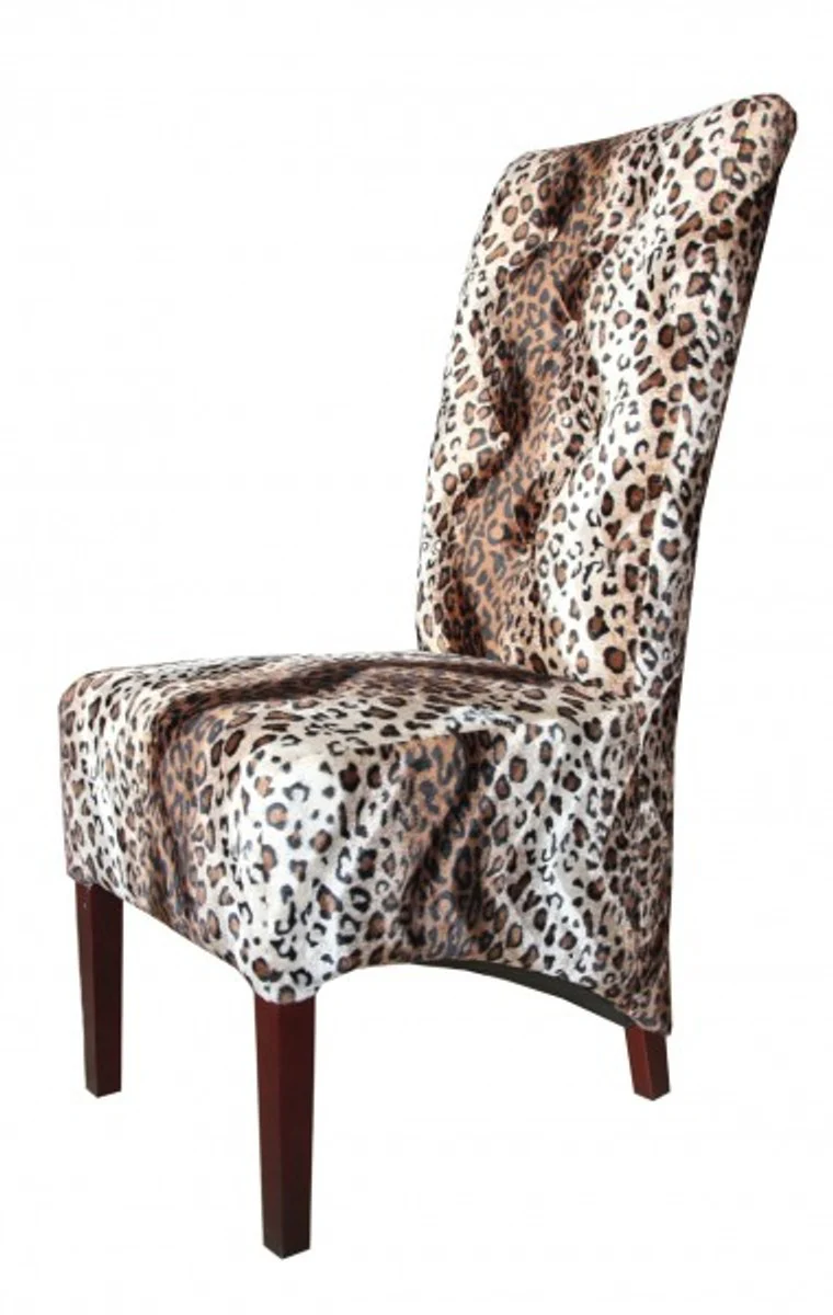 Limited Edition Designer Chesterfield Dining Chair Leopard - Club Furniture