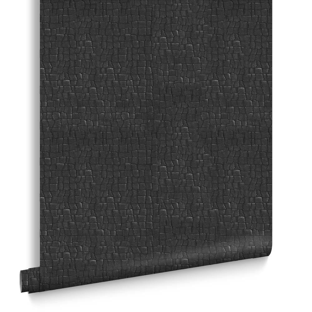 Graham & Brown  vliesbehang met vinyl toplaag  Serpentine Black Graham & Brown  vliesbehang met vinyl toplaag  Serpentine Black