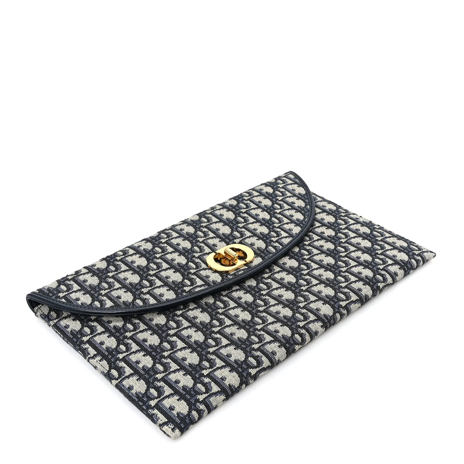 Oblique 30 Montaigne Avenue Pouch With Flap Blue - Top Club