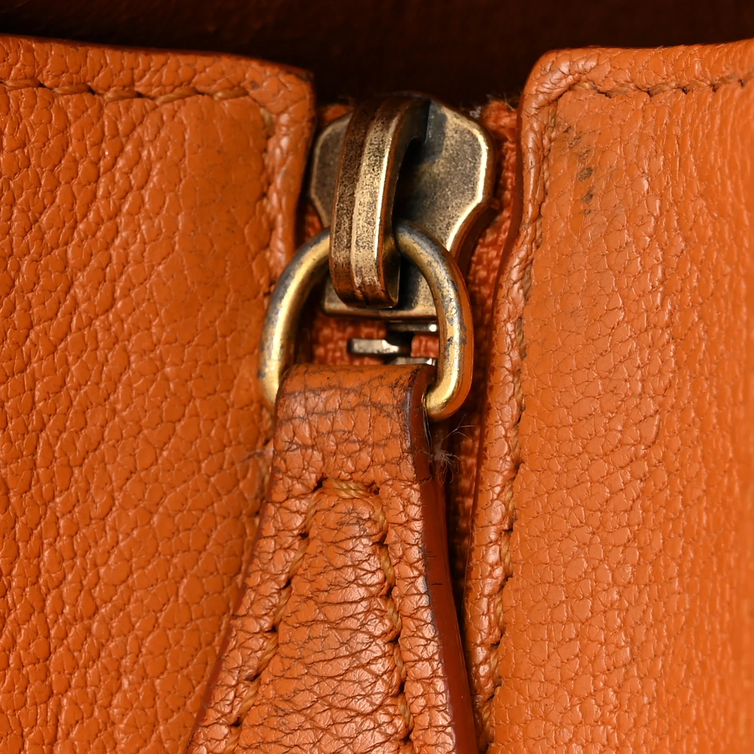 Goatskin Nano Luggage Orange - Top Club