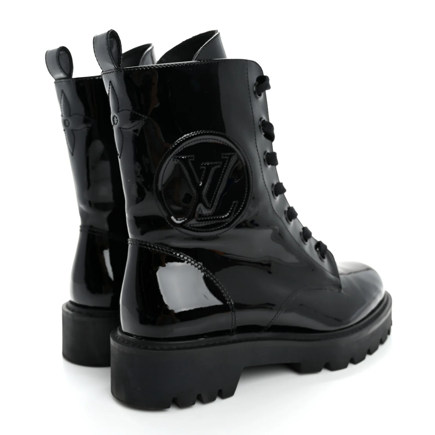 Patent Territory Flat Ranger Boots 38 Black - Top Club