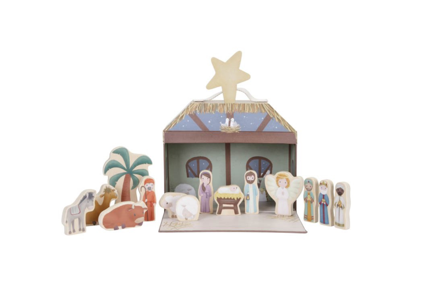 Speelkoffer kerststal