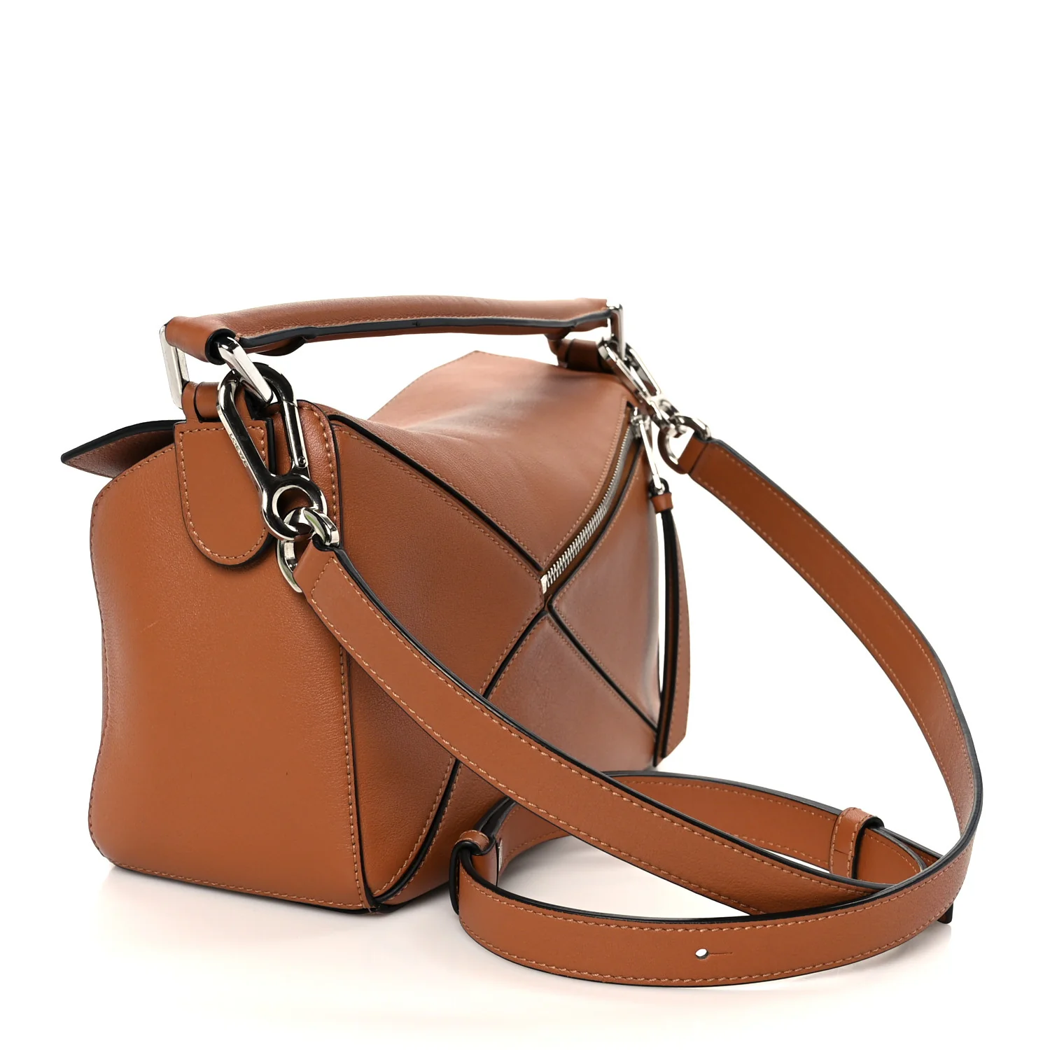 Calfskin Small Puzzle Bag Tan - Top Club