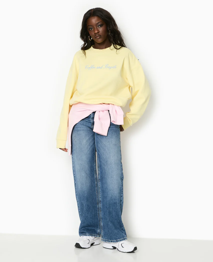 Pimkie Sweat oversize avec broderies devant et dos