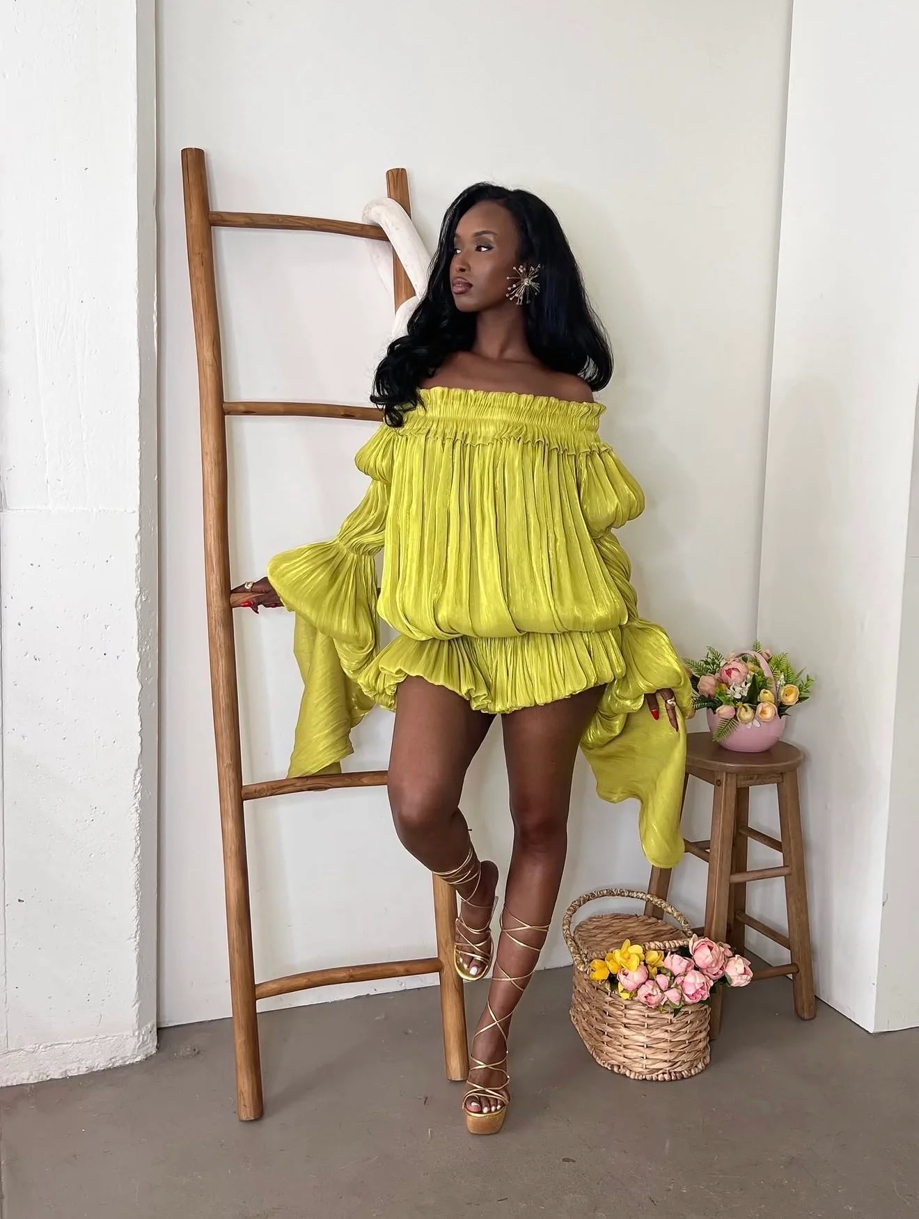 Ruffle bubble dress - XYPARS