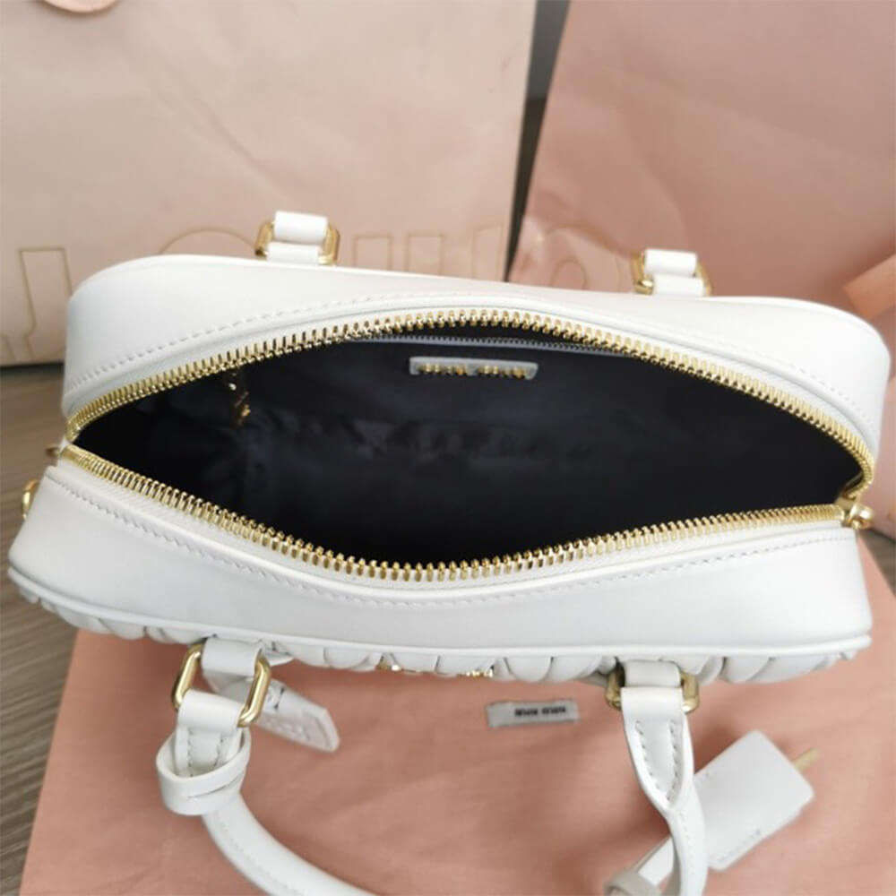 Matelasse nappa leather top-handle bag - Top Club